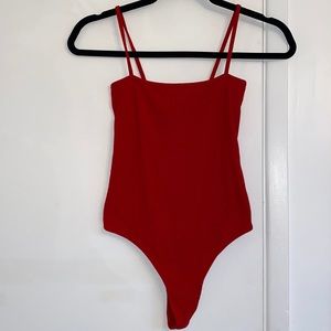classic red brandy melville bodysuit!